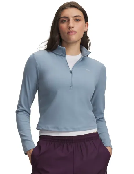 Under Armour Motion Half Zip High Neck Top Light Blue