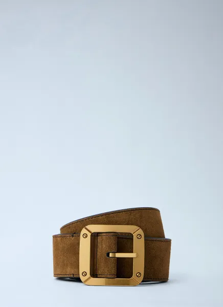 Square Buckle Reversible Belt