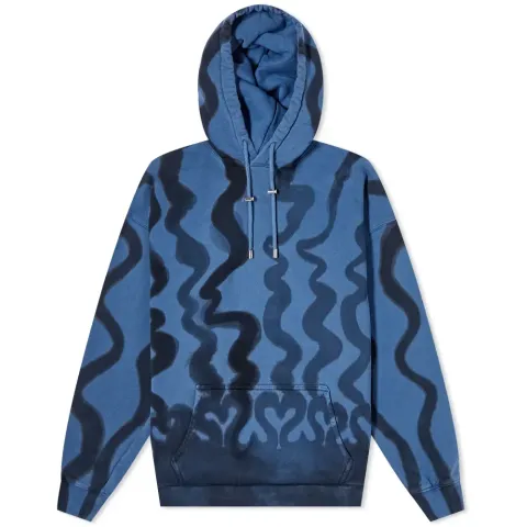 Wavy Print Hoodie