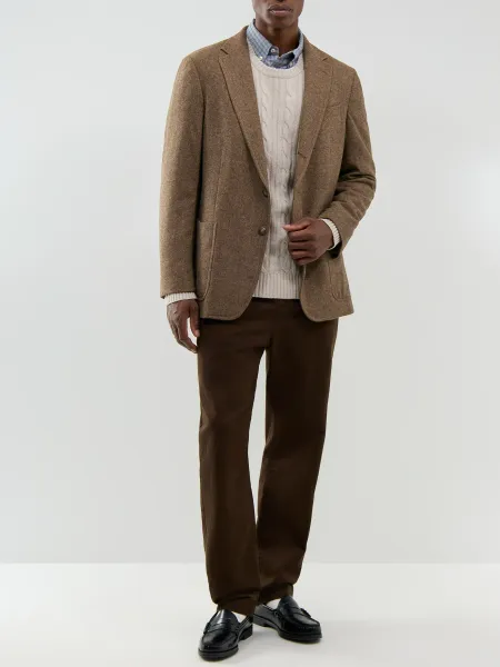 Gant Lambswool Cable Knit Crew Neck Jumper