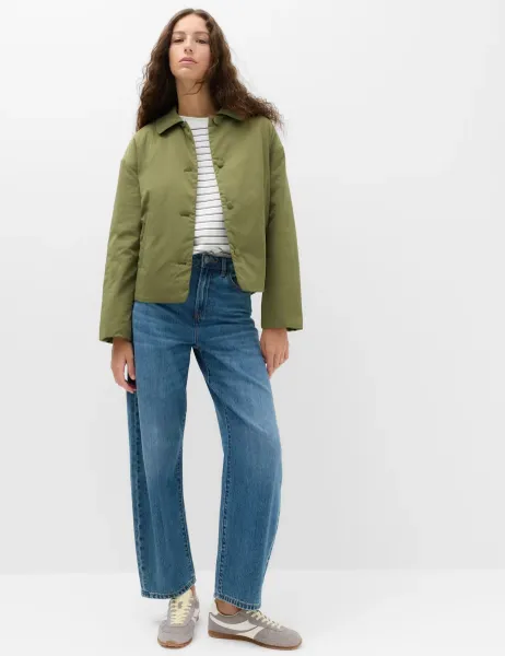 Marks & Spencer Padded Collared Short Jacket Sage