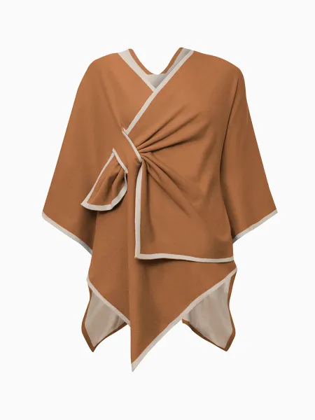 James Lakeland Front Knot Poncho