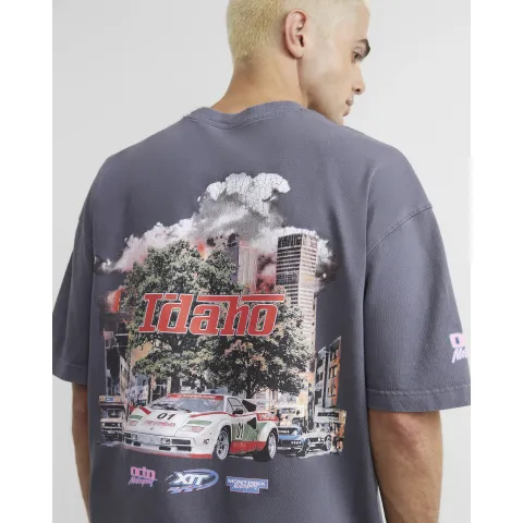 River Island Cotton Idaho City Car T-Shirt