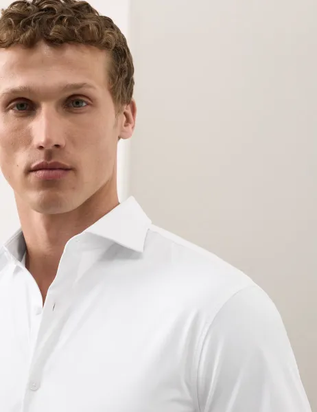 Autograph Slim Fit Stretch Performance Shirt White