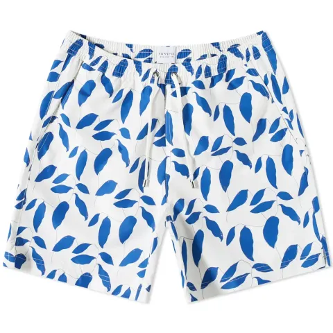 Leaf Print Swim Shorts