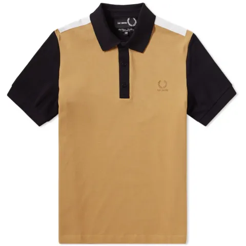Tape Detail Pique Polo