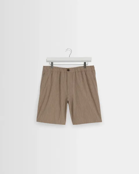 Kurt - Natural Chalk Stripe Shorts