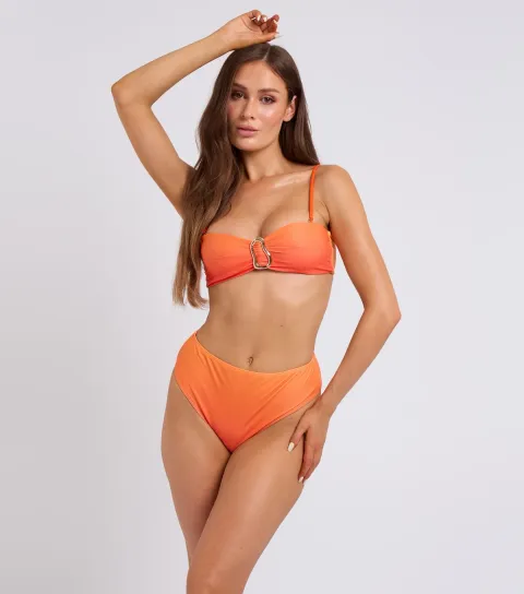Women's Orange Ombre Bikini Top