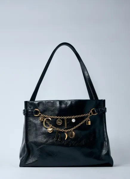 Charm Shoulder Hobo Bag