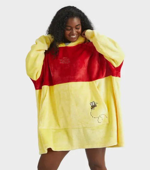Women's Light Yellow Winnie the Pooh Fleece Blanket Hoodie