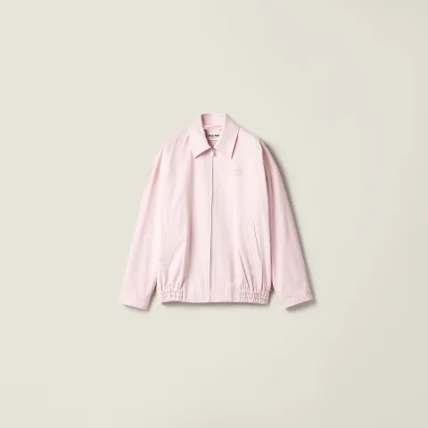 Poplin blouson jacket