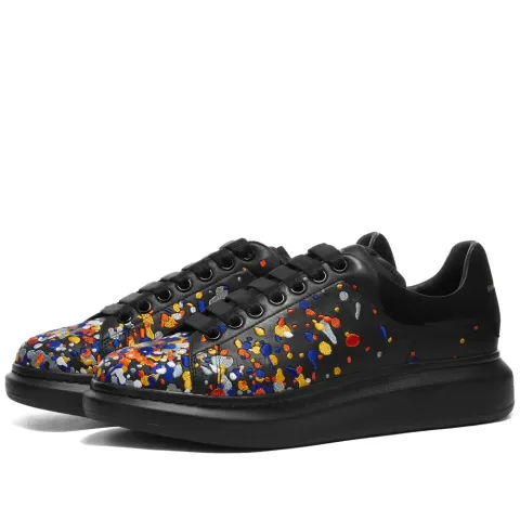 Paint Splatter Wedge Sole Sneaker