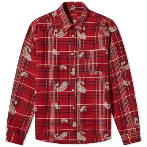 Paisley Printed Check Shirt