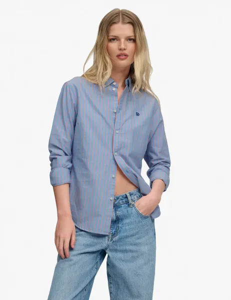 Superdry & Co Pure Cotton Striped Oxford Shirt