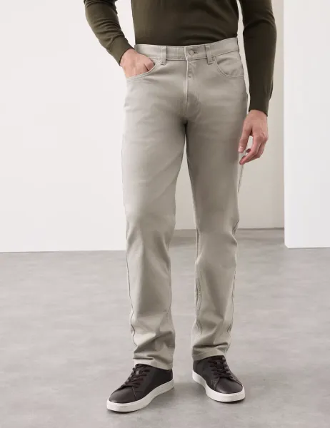 Autograph Straight Fit 360 Flex Stretch Jeans Silver Grey