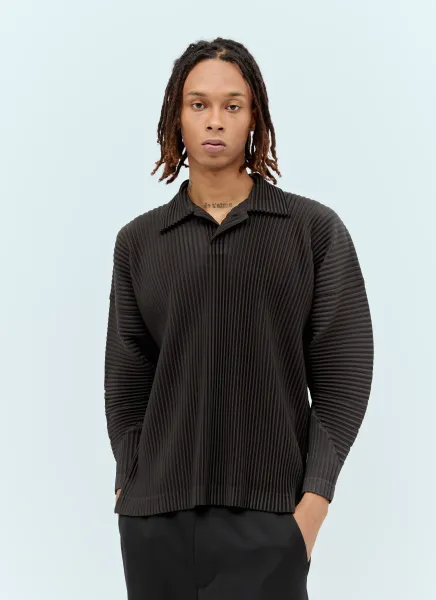 January Pleated Polo Shirt