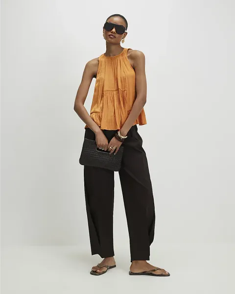 River Island Satin Sleeveless Top