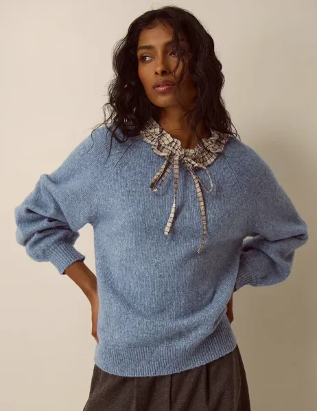 Monsoon Collared Jumper Blue