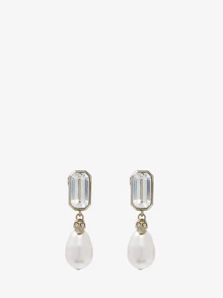 Skull & Crystal Earrings