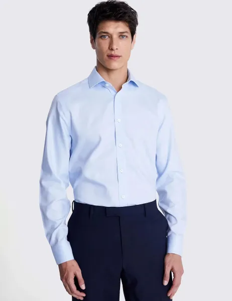 Moss Tailored Fit Non Iron Pure Cotton Oxford Shirt
