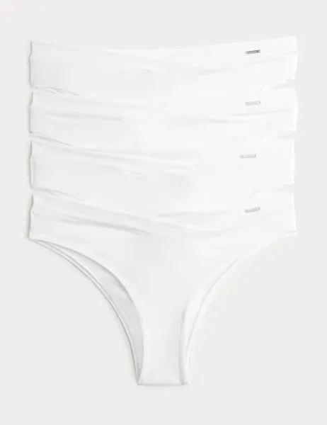 Autograph 4pk Flexifit Brazilian Knickers White