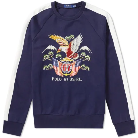 Eagle Embroidered Crew Sweat
