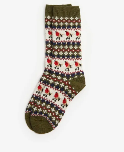 Robin Fair Isle Socks