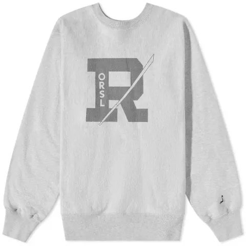 R Print Heavyweight Crew Sweat