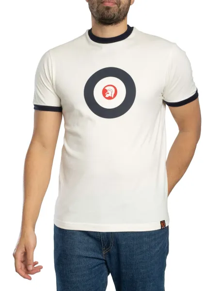 Trojan Target Logo Ringer T-Shirt