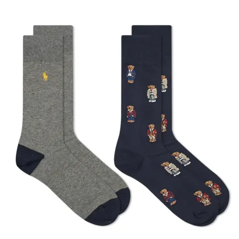All Over Bear Sock - 2 Pack