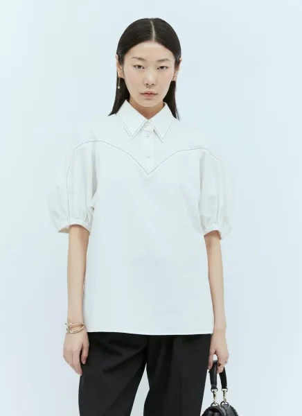 Balloon-Sleeve Top