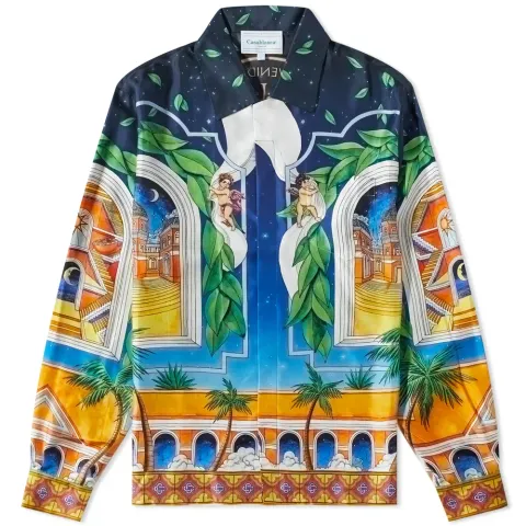 Maison D'Ete Long Sleeve Silk Shirt