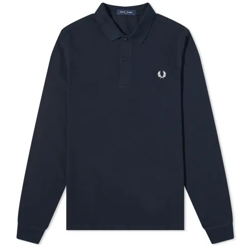 Long Sleeve Plain Polo