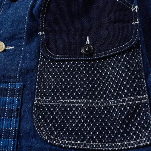 Patchwork Coverall Jacket