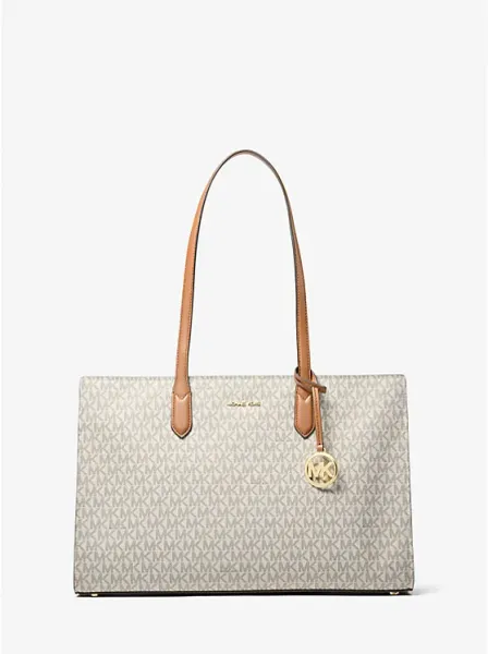 Scarlett Medium Signature Logo Tote Bag