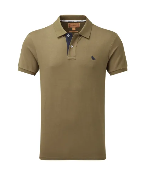 Schöffel Country St Ives Jersey Polo Shirt - Dark Khaki Green