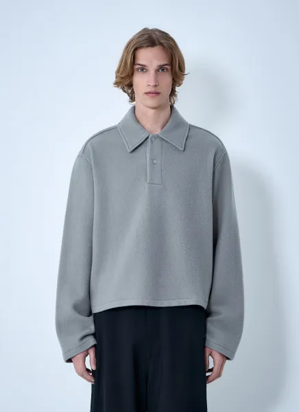 Oversized Polo Knit Jumper