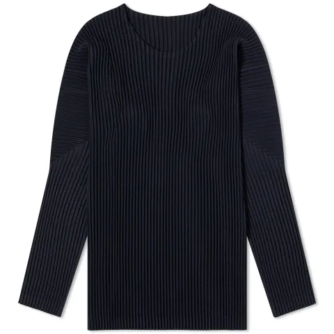 Pleated Long Sleeve T-Shirt