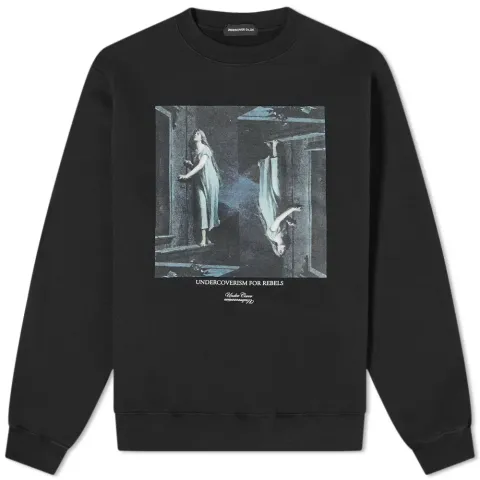 Girl Print Logo Crew Sweat