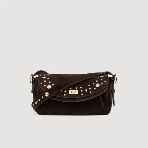 LE MAMBO JANYS studded suede bag