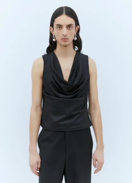 Draped Wool Top