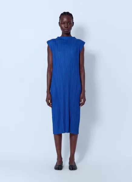 Pleats Please Issey Miyake July Pleated Midi Dress