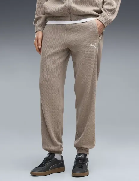 Puma Class Twill Cuffed Joggers Taupe
