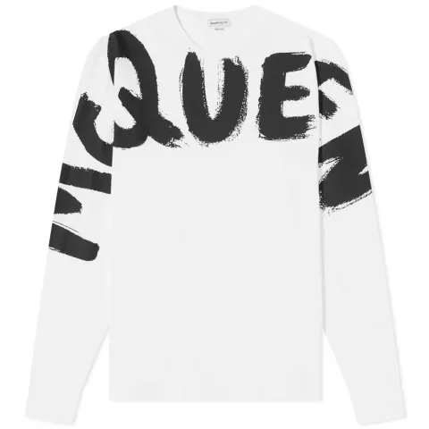 Long Sleeve Graffiti Logo T-Shirt