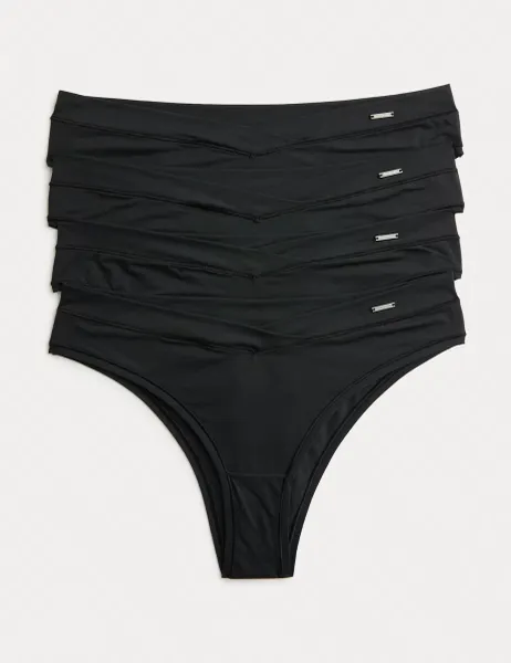 Autograph 4pk Flexifit Brazilian Knickers Black