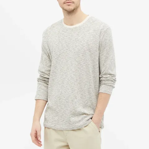 Long Sleeve Fine Stripe T-Shirt