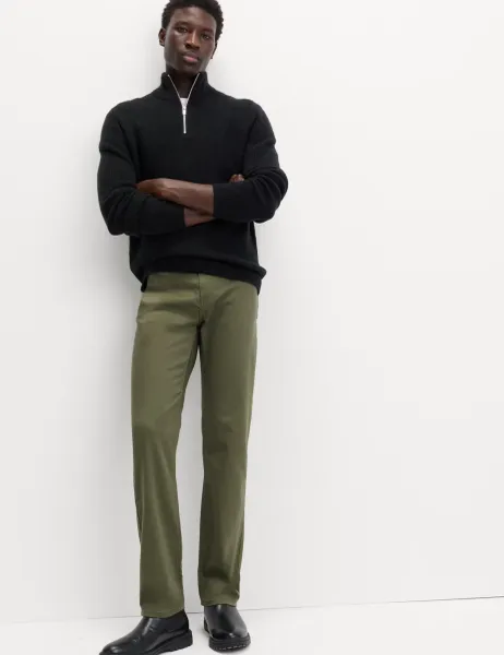 Marks & Spencer Straight Fit Stretch Jeans Khaki