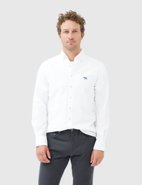 Rodd & Gunn Gunn Slim Fit Pure Cotton Oxford Shirt White