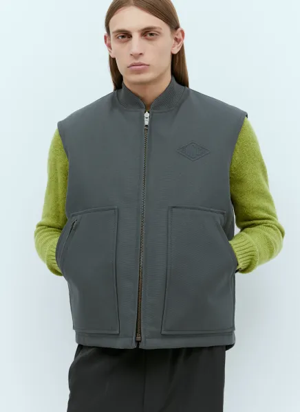 Reversible Cotton Canvas Gilet
