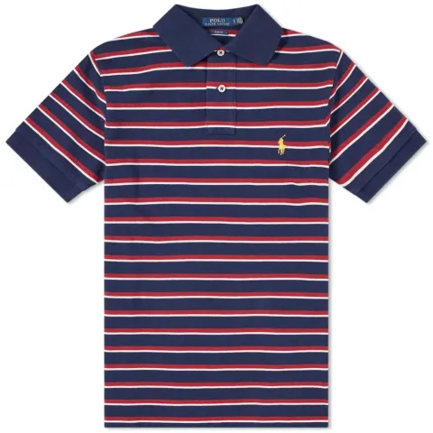Slim Fit Stripe Polo
